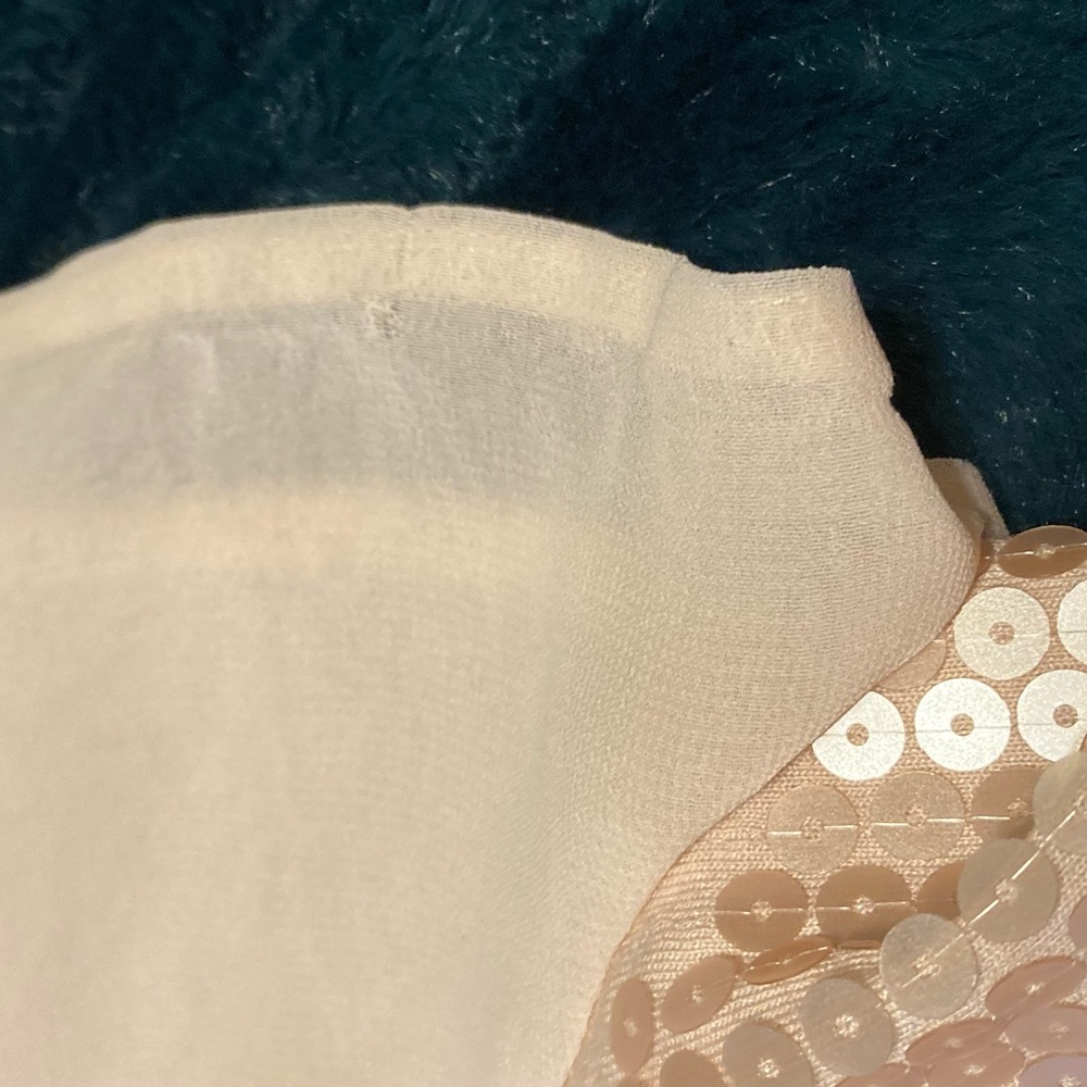 Ann Taylor Sequin Sparkle Chiffon Top - Picture 12 of 12